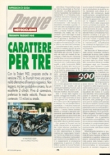 1992 Triumph Trident 900 test motociclismo