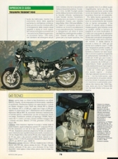1992 Triumph Trident 900 test motociclismo