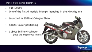 Triumph Trophy 1200 World Press Launch Slides