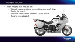 Triumph Trophy 1200 World Press Launch Slides