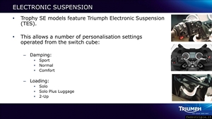 Triumph Trophy 1200 World Press Launch Slides