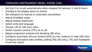 Triumph Trophy 1200 World Press Launch Slides