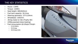 Triumph Trophy 1200 World Press Launch Slides