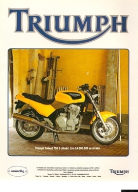 1992 Pubblicità Triumph Numero Tre Trident