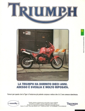 1993 Pubblicità Triumph Numero Tre Tiger