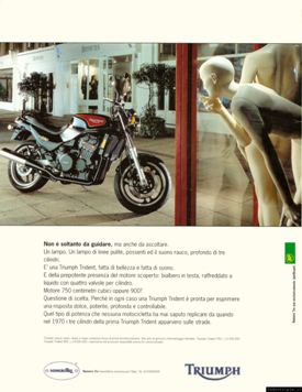 1994 Pubblicità Triumph Numero Tre Trident