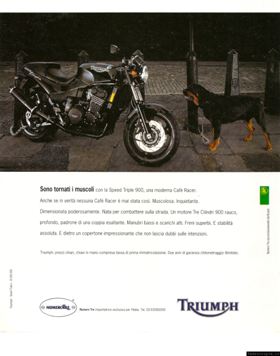 1994 Pubblicità Triumph Numero Tre Speed Triple