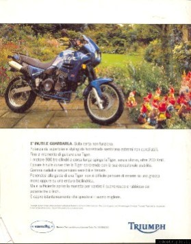 1994 Pubblicità Triumph Numero Tre Tiger