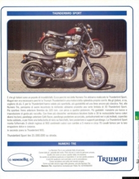 1996 Pubblicità Triumph Numero Tre Thunderbird Sport