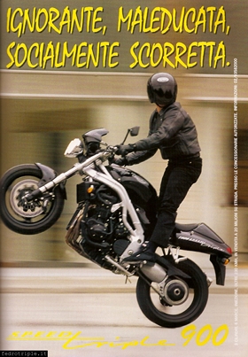 1998 Pubblicità Triumph Numero Tre Speed Triple