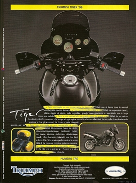 1999 Pubblicità Triumph Numero Tre Tiger