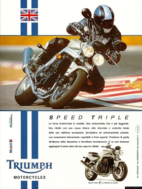 2002 pubblicit Triumph Speed Triple