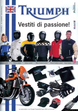 2002 pubblicit Triumph Abbigliamento