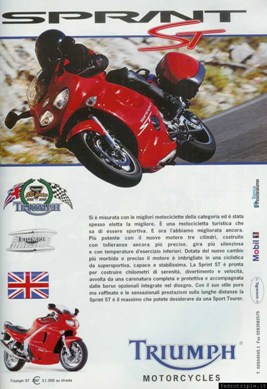 2002 pubblicit Triumph Sprint ST