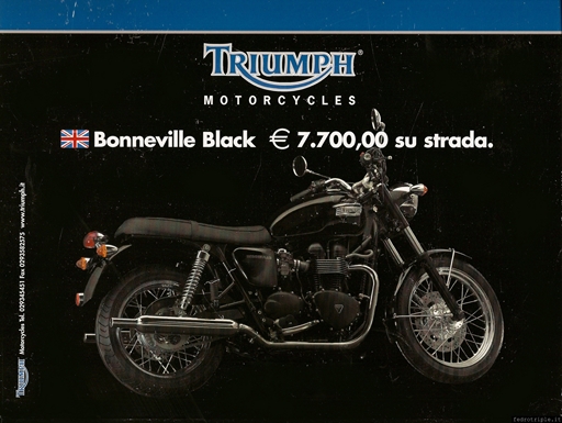 2003 pubblicit Triumph Bonneville