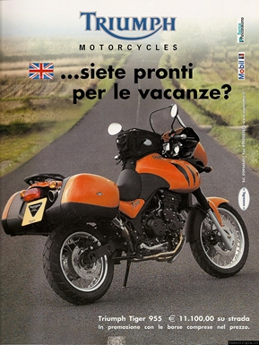 2003 pubblicit Triumph Tiger