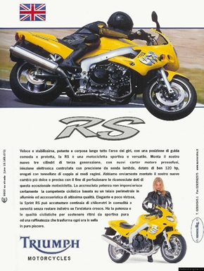 2003 pubblicit Triumph Sprint RS