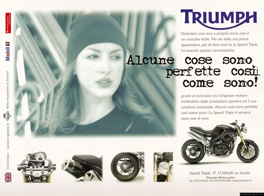 2004 pubblicit Triumph Speed Triple