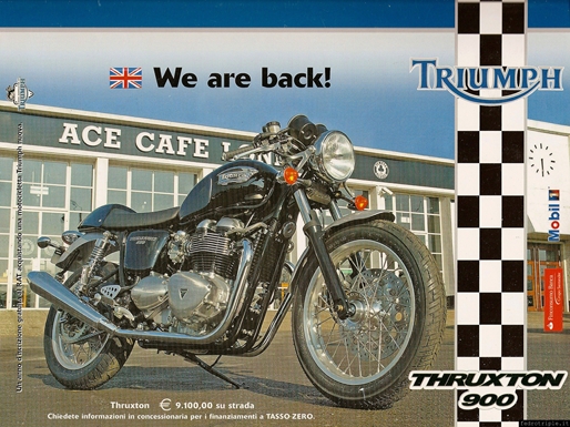 2004 pubblicità Triumph Thruxton