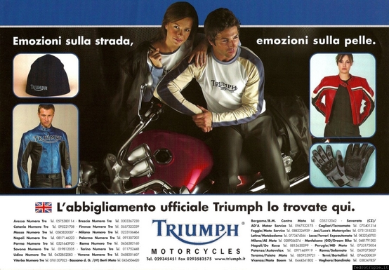 2004 pubblicit Triumph Abbigliamento