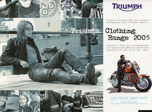 2005 pubblicità Triumph Abbigliamento
