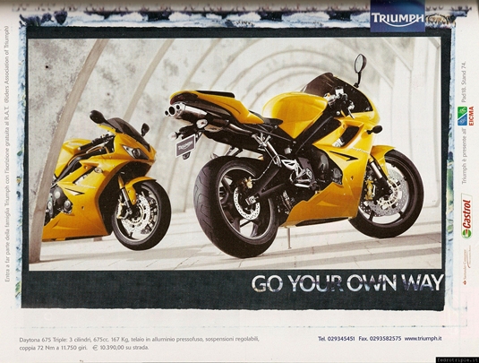 2005 pubblicità Triumph Daytona 675