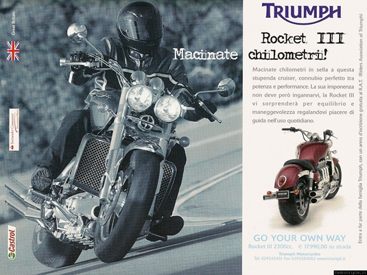 2005 pubblicit Triumph Rocket III