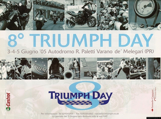 2005 pubblicità Triumph t-day