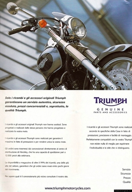 2005 pubblicità Triumph Accessori