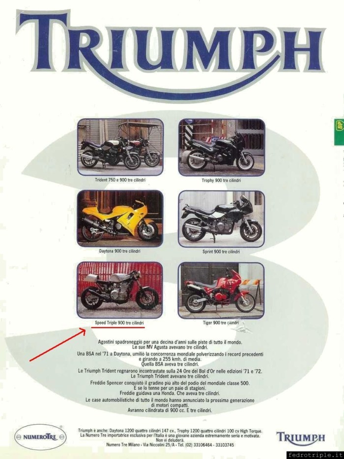 1993 Triumph "Speed Triple" Alu Carlo Talamo