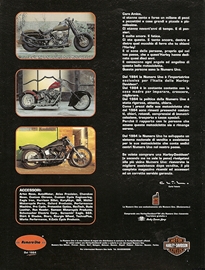 1994 pubblicit Harley-Davidson Carlo Talamo