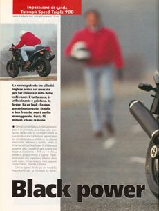 Motociclismo - Triumph Speed Triple MY1994