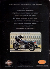 1998 pubblicità Harley Davidson Carlo Talamo Numero Uno