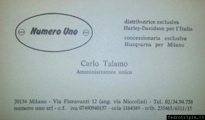 Biglietto da visita Carlo Talamo