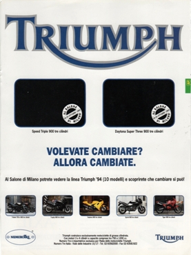 1993 Pubblicità Triumph Gamma 1994