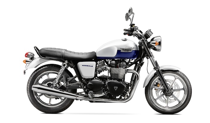 MY2014 - Triumph Bonneville Crystal White & Sapphire Blue