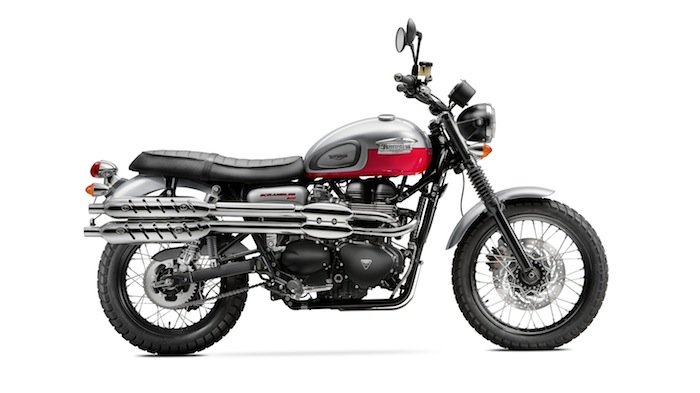 MY2014 - Triumph Scrambler Lunar Silver & Diablo Red