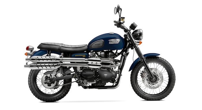 MY2014 - Triumph Scrambler Matt Pacific Blue