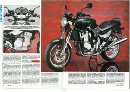 1991 Triumph Trident test LaMoto