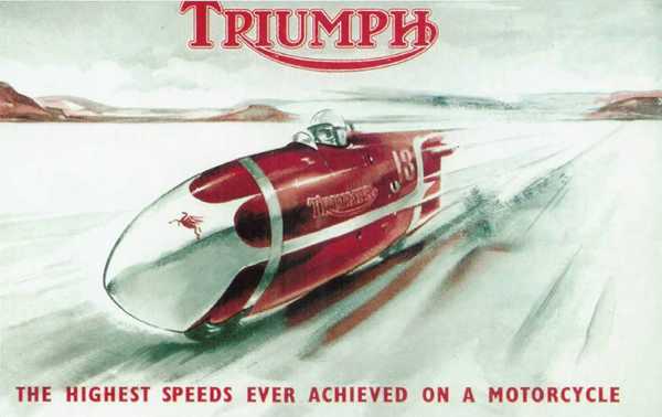 1956 Triumph speed record Bonneville