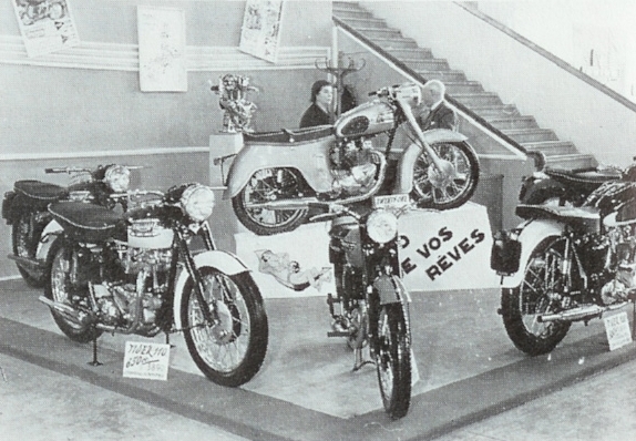 1958 Triumph Show Genova Tiger T100, Tiger T110 e 3TA