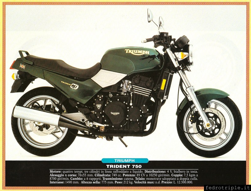 MY2014 Triumph Trident 750