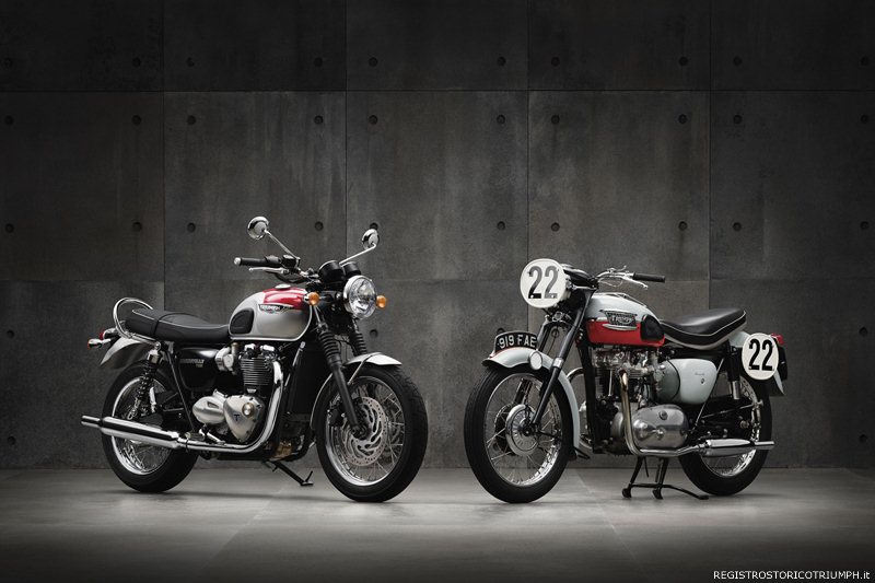 2016 Triumph Bonneville T120 e Bonneville originale 1959