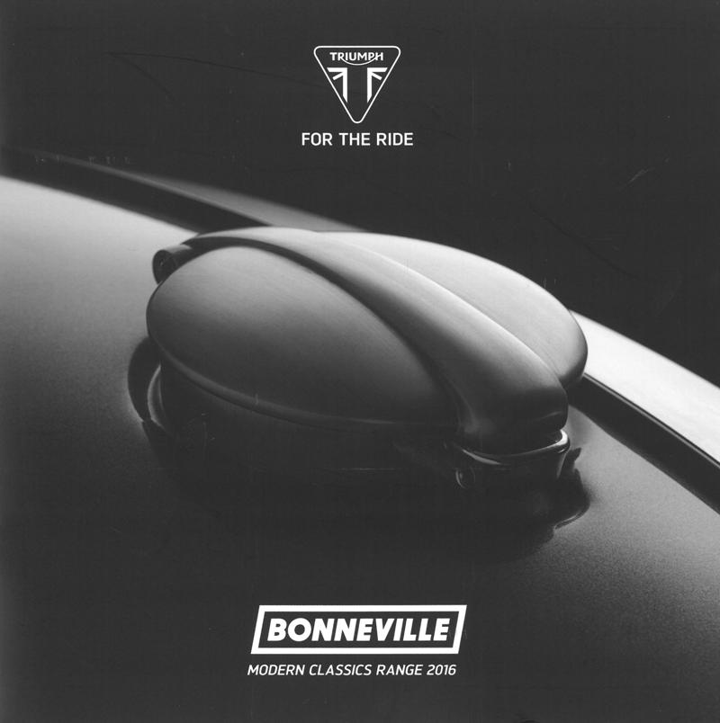 2016 Triumph New Bonneville Catalogo Inglese